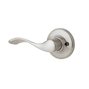 lot 6027 image: Kwikset Balboa Satin Nickel Steel Dummy Lever 3 Left Handed - Retail $60