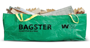lot 5086 image: BAGSTER 3CUYD Dumpster in a Bag holds up to 3,300 lb, Green - Retail $0