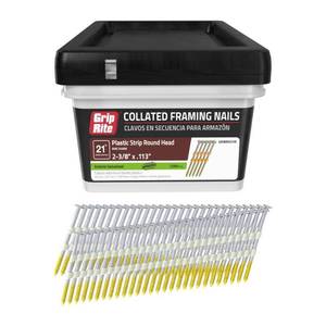 lot 6099 image: Grip-Rite 21O Plastic 2-38  X .113 HG Ring 1M - Retail $63