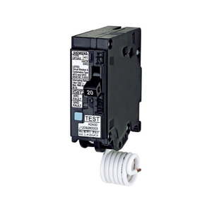 lot 6106 image: Siemens Q120DF Q120Df 20 Amps Dual Function 1 Circuit Breaker - Retail $740
