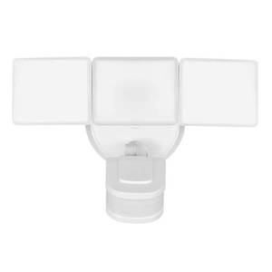 lot 6120 image: Defiant 270-Watt Equivalence 240-Degree White Motion Activated Outdoor Integrated LED Triple Head Flood Light - Retail $30
