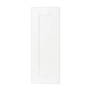 lot 6123 image: Shaker 10.85 in. W x 29.37 in. H x 0.68 in. D Wall Decorative Kitchen Cabinet End Panel in Satin White - Retail $40
