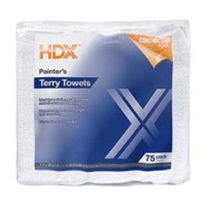 lot 6147 image: 14 In. X 14 In. Painter s Terry Towels (75-Pack) (may be missing a few) - Retail $48