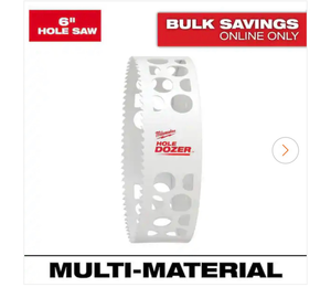 lot 6151 image: 6 in. Hole Dozer Bi-Metal Hole Saw - Retail $0