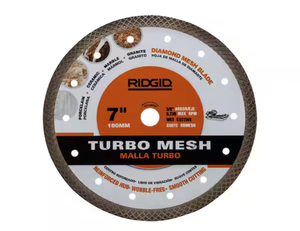 lot 6154 image: 7 in. Turbo Mesh Rim Diamond Blade (used) - Retail $0