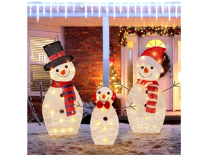 lot 6165 image: ATDAWN Light Up Snowman, hristmas Yard Decoration, 60 LEDs Lighted Snowman Christmas Decoration, Indoor Outdoor Lighted Snowman for Christmas Holiday Lighted Yard Display - Retail $0