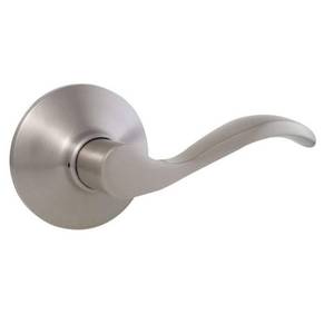 lot 6184 image: Naples Satin Nickel HallCloset Door Handle - Retail $25