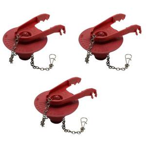 lot 6185 image: 2 in. PerforMAX Universal High Performance, Water-Saving Toilet Flapper (Contractor 3-Pack) - Retail $40