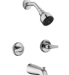 lot 6196 image: NEW GLACIER BAY Aragon Double Handle 1-Spray Tub and Shower Faucet - Retail $0