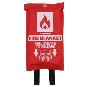 lot 6200 image: Adamax 40 in. x 40 in. Fire Blanket - Retail $20