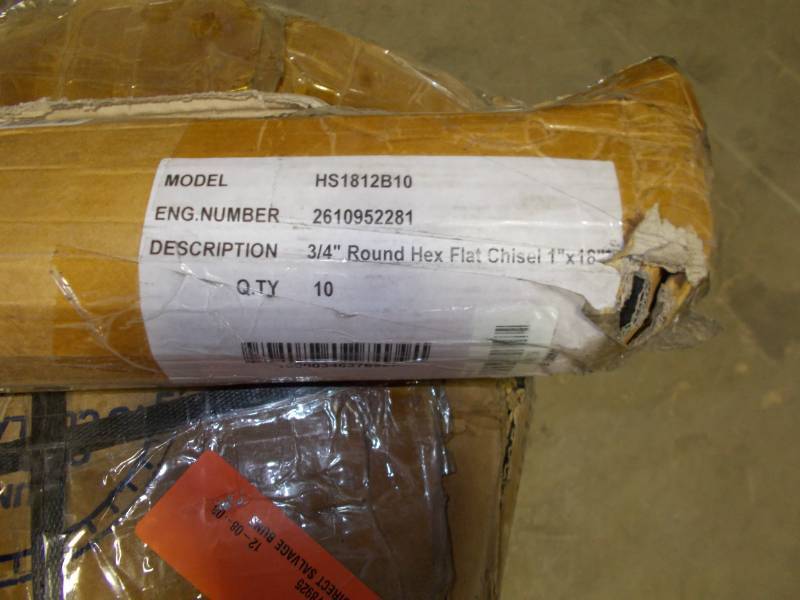 lot 2182 image: 10  34 round hex flat chisel