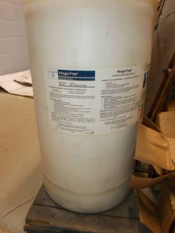 lot 2196 image: Steris Instrument lubricant Hinge Free 15 gallon 1031-P3