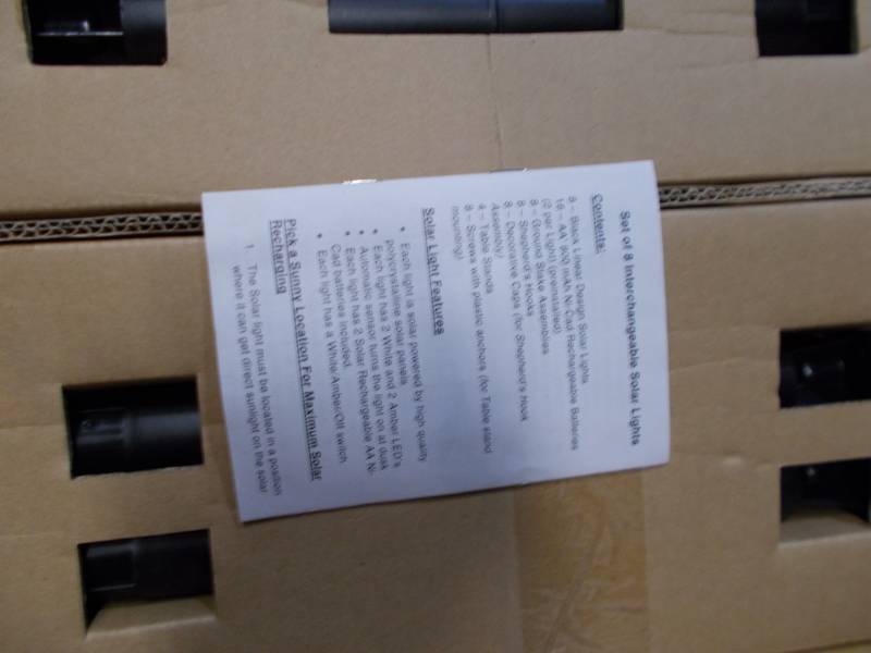 lot 2209 image: set of 8 interchangeable solar lights