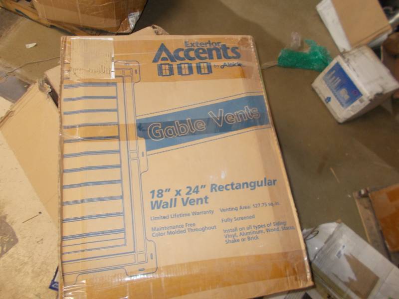 lot 2259 image: 2 Accents 8 x 24 Rectangular wall Gable vent