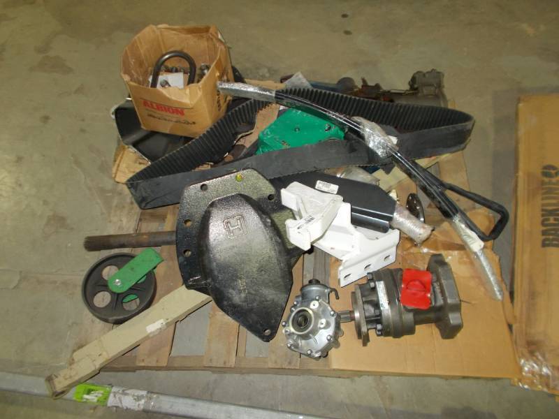 lot 2174 image: pallet of implement parts and more