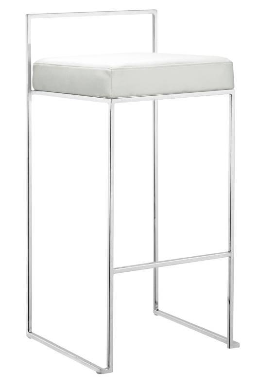 lot 2234 image: 2 Zuo Plush barstool white 300031