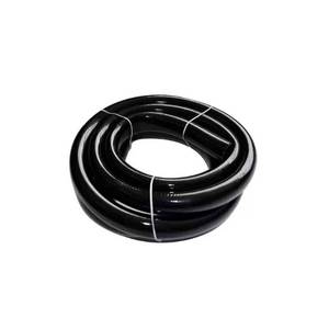 lot 6202 image: 78 in. I.D. 1-18 OD x 10 ft. Vinyl DW Discharge Hose in Black - Retail $21