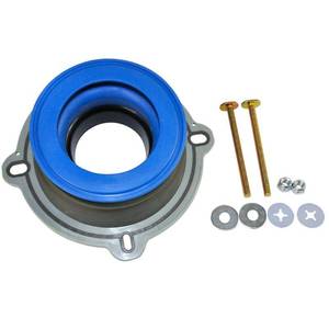 lot 6205 image: Danco Perfect Seal Wax Ring with Toilet Seat Bolts (10826X) - Retail $50