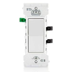 lot 6235 image: Leviton Decora Edge Single Pole Switch - Single Pack - Retail $41