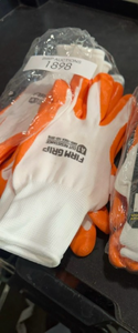 lot 6237 image: Firm Grip Work Gloves Orange A1 #35557 - Retail $0
