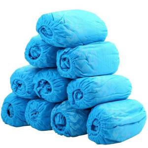 lot 6254 image: G & F Disposable Shoe Covers  XL  100 Count (50 Pairs)  Slip-Resistant Waterproof Non-Woven Boot Covers & Disposable Booties for Medical  Home  Construction & Floor Protection
