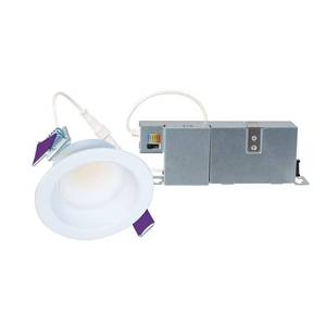 lot 6266 image: 1-Pack LCR2 2 in. Soft White Selectable CCT Integrated LED Recessed Light with Surface Mount White Trim Retrofit Module - Retail $43