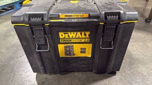 lot 6270 image: DEWALT Rolling Tool Box ToughSystem 2.0 - Rolling  Plastic - 1 Pack  19.6 In. - Retail $195