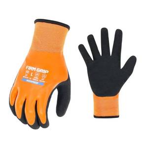 lot 6272 image: Extra Large Winter Waterproof Double Coated Latex Outdoor and Work Gloves - Retail $8