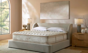 lot 5285 image: Luxury Saatva Rx Luxury Latex King Mattress 14in Retails for $4,300 (NEW) - Retail $4,300