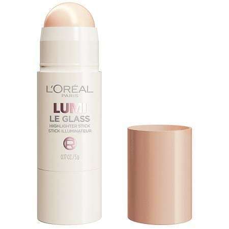 lot 110 image: LOreal Paris Lumi Le Glass Highlighter Stick - 610 Glassy Pearl Eclat - 0.25oz Brightening Makeup Stick - Retail $20