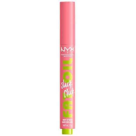 lot 115 image: NYX Professional Makeup Fat Oil Slick Click Tinted Lip Balm - Clout - 0.07oz Moisturizing, Brightening, Nourishing - Retail $17