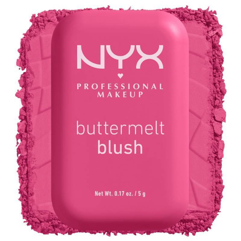 lot 120 image: NYX PROFESSIONAL MAKEUP Buttermelt Powder Blush, Fade and Transfer-Resistant Blush, Up to 12HR Make Up Wear, Vegan Formula - Butta With Time - Retail $11