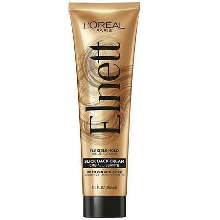 lot 121 image: L Oreal Paris Elnett Anti-Frizz Slick Back Styling Cream for Flexible Hold  5.1 fl oz - Retail $16
