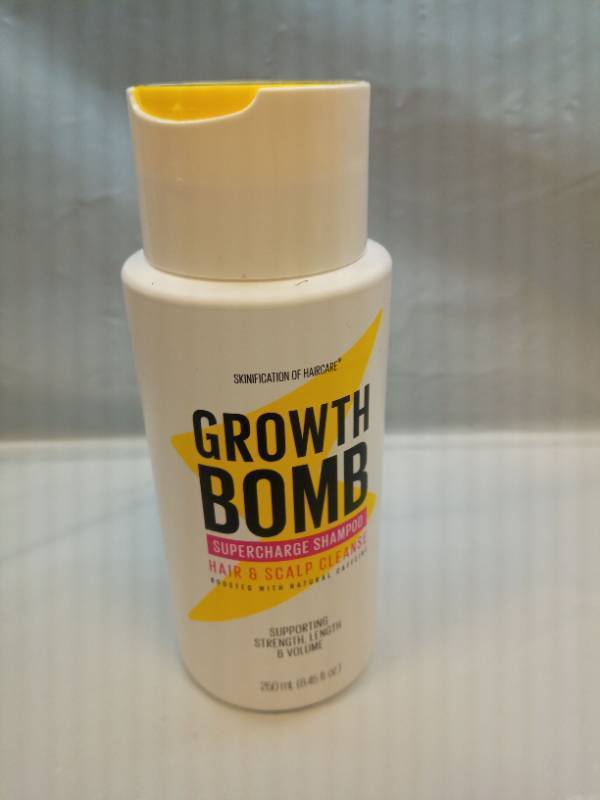 lot 122 image: Growth Bomb Supercharge Shampoo Hair & Scalp Cleanser - Retail $8