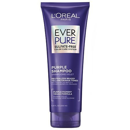 lot 149 image: LOreal Paris EverPure Sulfate Free Purple Shampoo for Colored Hair - 6.8 fl oz Color Protection, Vegan, Cream Form, Daily Use - Retail $6