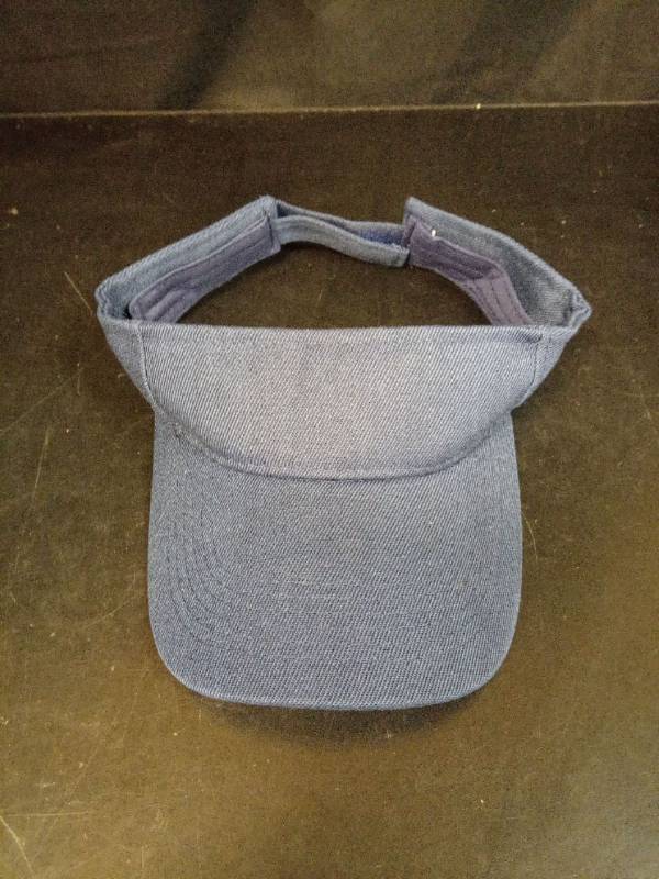 lot 133 image: Blue Sun Visor Hat with Adjustable Strap - Retail $15