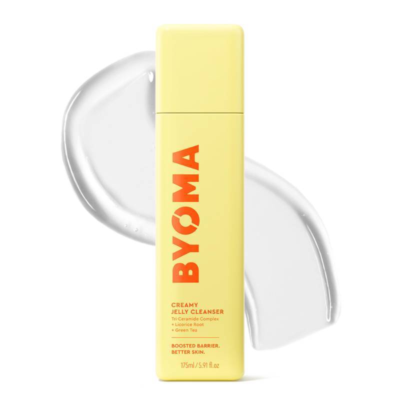 lot 137 image: BYOMA Creamy Jelly Cleanser - Hydrating Facial Cleanser for Skin Barrier Repair -Tri-Ceramide Face Wash for Sensitive Skin & All Skin Types - Gently Removes Makeup & Excess Oil - 5.91 fl oz - Retail $13