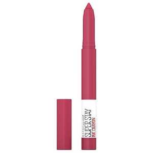 lot 109 image: Maybelline SuperStay Ink Crayon Lipstick - Run The World - 0.04oz Brightening, Lip Makeup, Single Container, Medium Tones - Retail $20