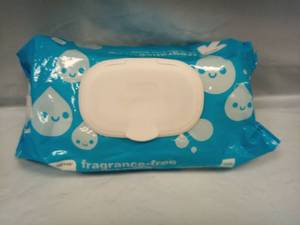 lot 161 image: Fragrance-Free Cloth-Like Baby Wipes 100 Count 6.34 x 7.5 Inches - Retail $10