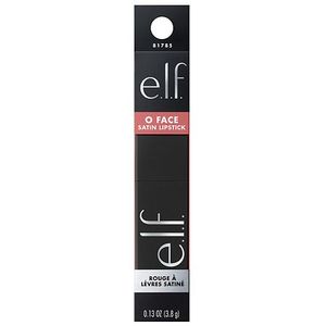 lot 163 image: e.l.f. O FACE Satin Lipstick - Dirty Talk - 0.13 oz - Retail $10