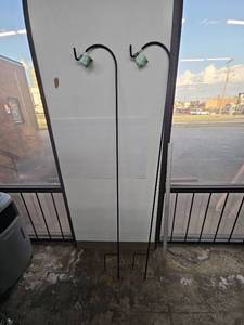 lot 1057 image: Lot of 2 NEW Panacea Products 74 Metal Shepherd Hooks