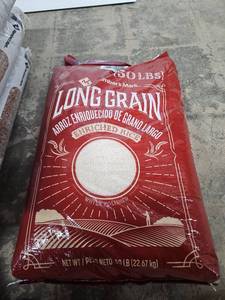 lot 1081 image: Members Mark Long Grain Enriched Rice 50 lb