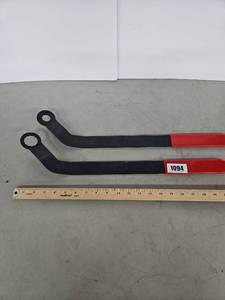 lot 1094 image: Pair of Ring Spanner Wrenches Appear New