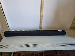 lot 1123 image: Soundbar Speaker Bar with Fabric Grille and Power Cord approx 34 in