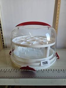 lot 1126 image: CAKE CUPCAKE CAKE POP EGG CARRIER