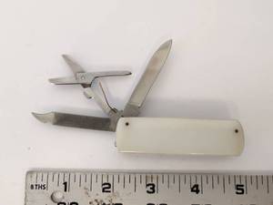lot 2034 image: Multi-tool Pocket Knife with Blade Scissors File and Lighter