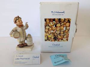 lot 2037 image: M.J. Hummel Little Pharmacist Figurine Hum 322E 14.5cm W. Goebel