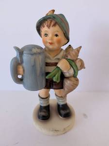 lot 2044 image: Goebel W Germany Figurine Boy with Pitcher For Father