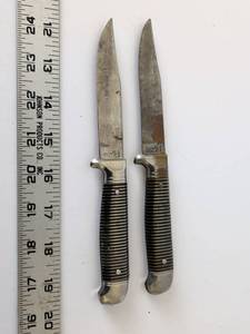 lot 2063 image: Lot of 2 Imperial Hunting Knives PROV.R.I.A Blades