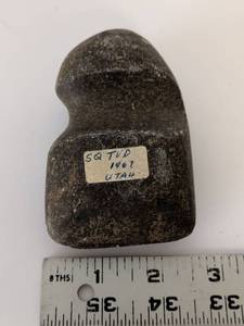 lot 2087 image: Shaped Rock Specimen Marked SQ TUD 1967 Utah
